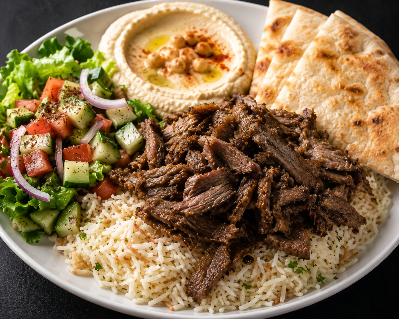 Lamb Plate in Momo Donair