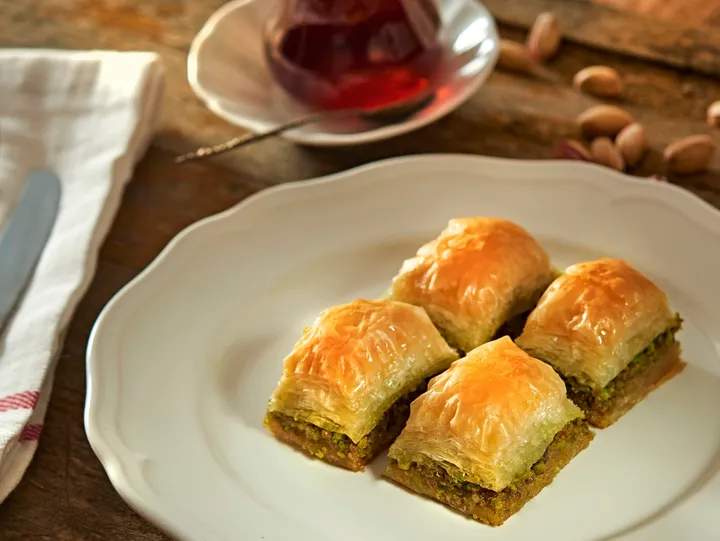 Baklava side in Momo Donair