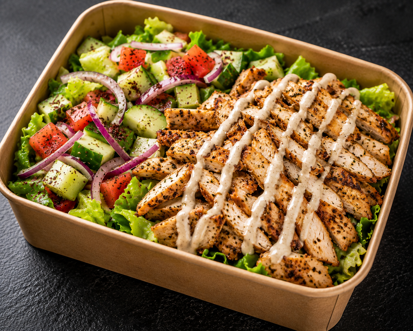Chicken Salad Box in Momo Donair