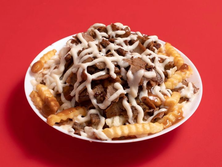 Falafel Poutine in Momo Donair